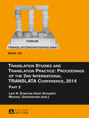 cover image of Translation Studies and Translation Practice
